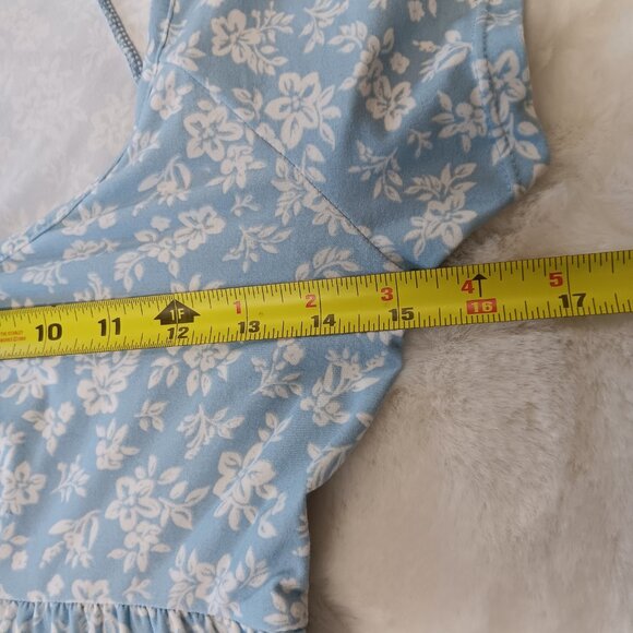 No Boundaries light blue/white floral dress - Picture 9 of 12